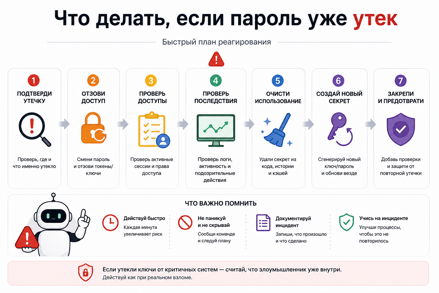 Incident response plan for a leaked secret